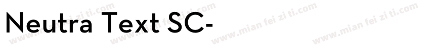 Neutra Text SC字体转换